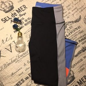 Gently used Victoria's Secret colorblock leggings